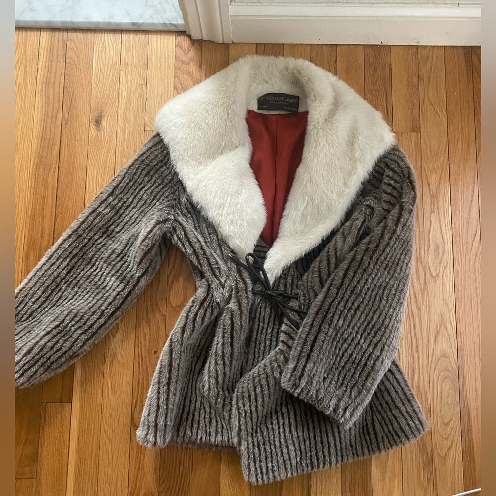 70s fur coat jaques saint Laurent